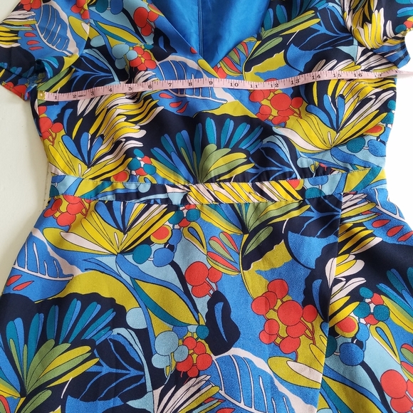 J. Crew Mercantile Front Wrap Print Dress Size Small - Picture 6 of 13